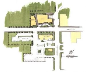Photo of Mississippi Delta Museum site plan drawing