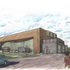 Photo of Mississippi Delta Museum drawing