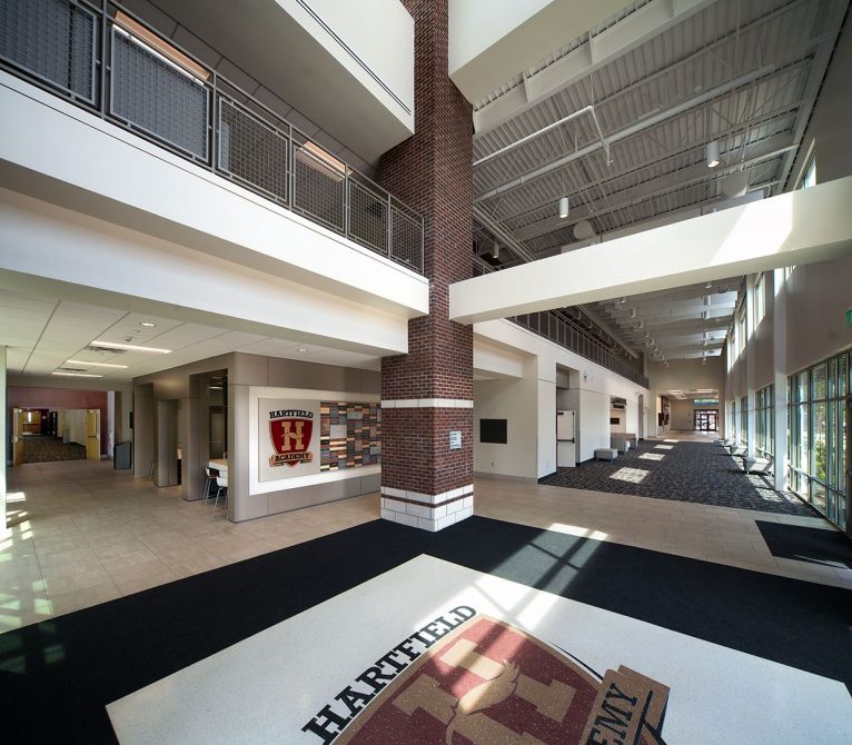 Interior photo of Hartfield Academy commons