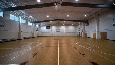 Interior photo of Hartfield Academy gym
