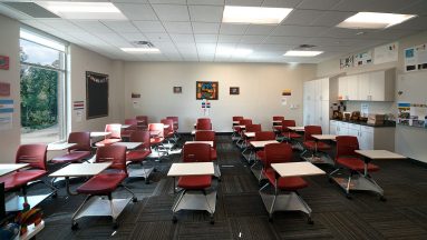 Interior photo of Hartfield Academy classroom