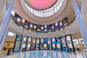 Interior photo of MS Arts and Entertainment Experience lobby