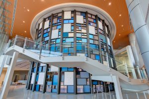 Interior photo of MS Arts and Entertainment Experience lobby