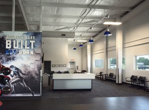Interior photo of MS Sports Medicine gym/lobby