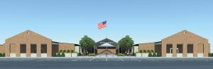 Exterior photo of Bayou Academy rendering