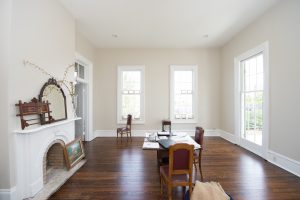 Interior photo of Lowry house after construction