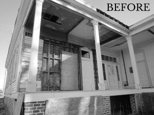 photo of Lowry house before construction