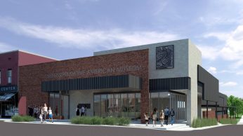 Exterior photo of Mississippi Native American Museum rendering