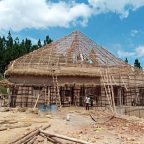 Photo of Children's Dream Center roof during construction