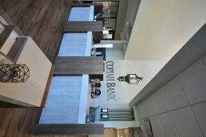 Interior photo of Copiah Bank front counter