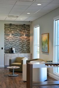 Interior photo of Copiah Bank seating area