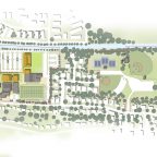 Photo of Jackson Academy master plan drawing