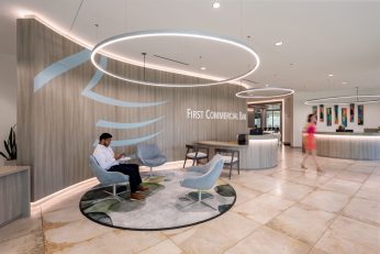 Interior photo of First Commerical Bank