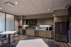Interior photo of First Commerical Bank breakroom
