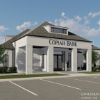 Exterior photo of Front of Copiah Bank Rendering
