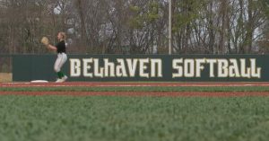 Photo of Belhaven softball signage