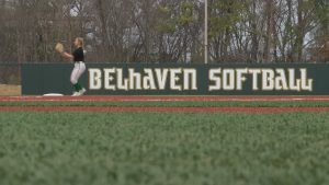 Photo of Belhaven softball signage