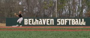 Photo of Belhaven softball signage