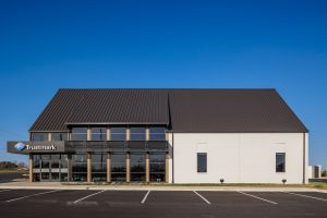 Side exterior view of bank