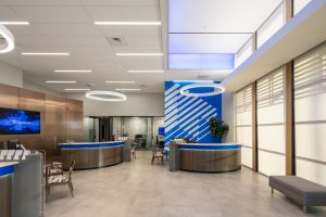 Lobby at bank