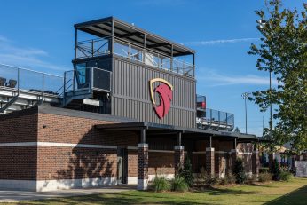 Photo of the Stands and Restrooms